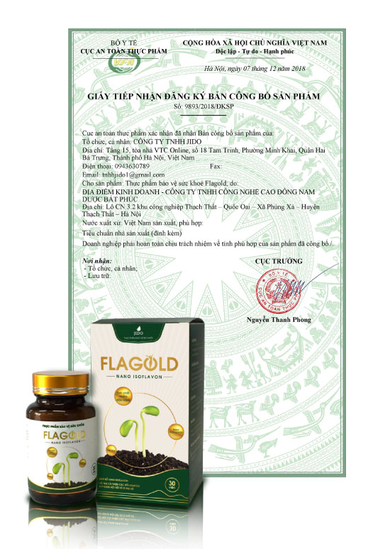 Mầm đậu nành Flagold sản phẩm vàng vì sức khỏe cộng đồng